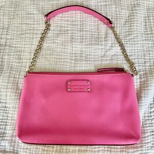 Kate Spade | Pink Leather Shoulder Zip Purse Handbag
